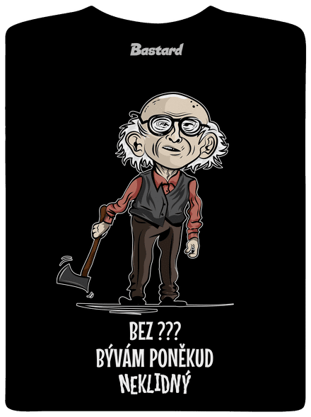Neklidný - vlastní text pánské dlouhý rukáv Black