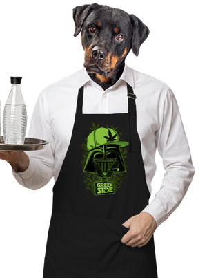 Green Side zástěra Black