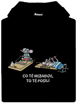 Co tě nezabije pánská mikina klokanka Black