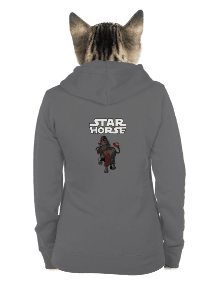 Star horse dámská mikina na zip Steel Gray
