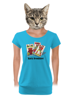 dámské tričko s lemem