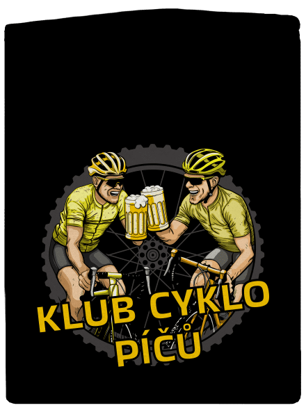 Klub cyklo píčů pánská mikina na zip Black