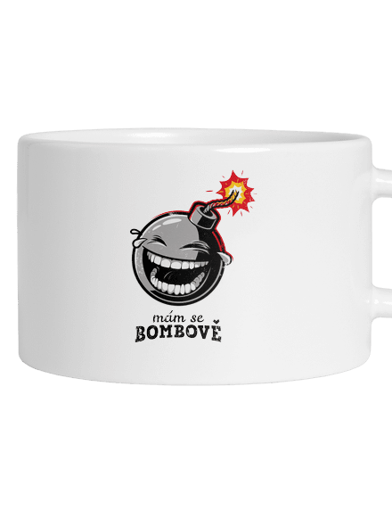 Mám se bombově hrnek makronka White
