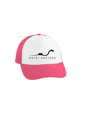 Najdi kočičku kšiltovka truckerka Fluorescent Pink cap