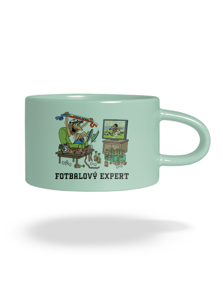 Fotbalový expert hrnek makronka Mint Macaron