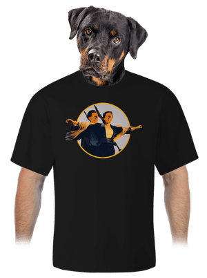 Titanic unisex tričko oversized Black