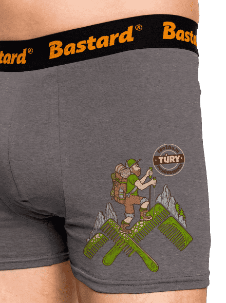 Turista boxerky Gray Melange