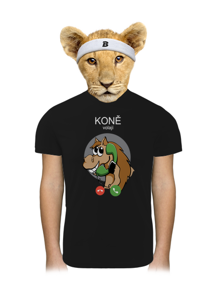 Koně volají dětské sportovní tričko Black