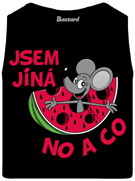 Jsem jiná pánské tílko Black