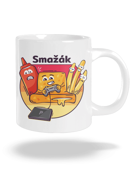 Smažák velký hrnek White