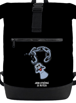Utržený ze řetězu batoh Black
