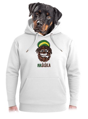 Hašiška unisex mikina premium Snowwhite