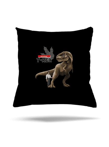 Komisař T-Rex polštář Black