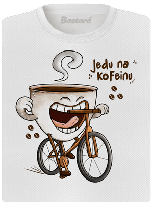 Jedu na kofeinu dámské sportovní tričko White