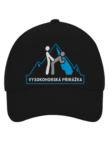 Vysokohorská přirážka kšiltovka baseballka Black