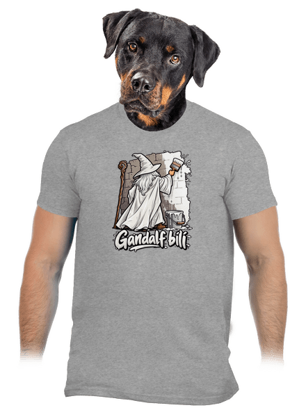 Gandalf bílí pánské tričko Sport Grey