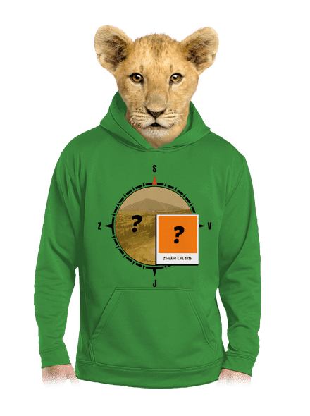 Zdoláno dětská mikina klokanka Kelly Green AWD