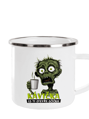 Zombie kávička plecháček White