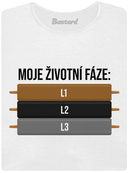 Moje životní fáze dámské tričko s lemem White