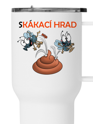 Skákací hrad termohrnek White