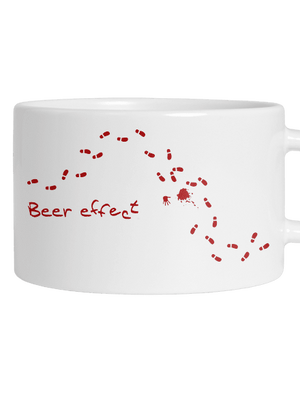 Beer effect hrnek makronka White