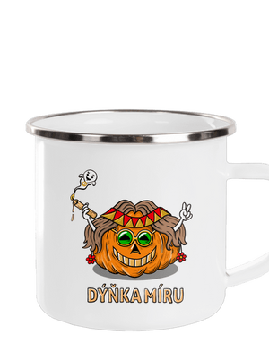 Dýňka míru plecháček White