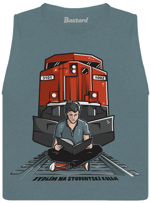 Studentská kolej dámské tílko volné Heather Deep Teal