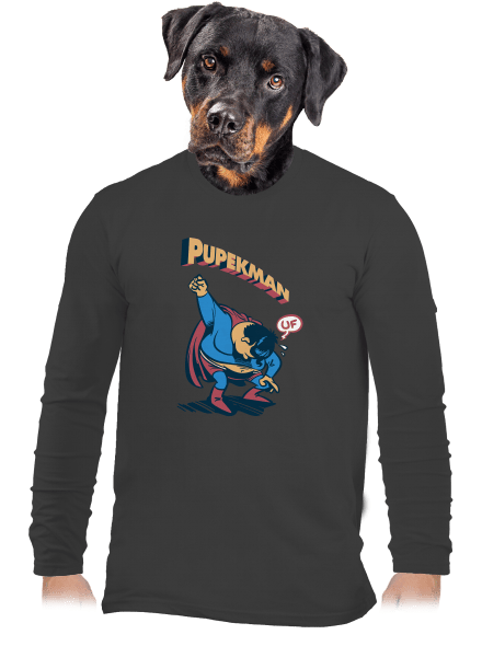 Pupekman pánské dlouhý rukáv Dark Grey