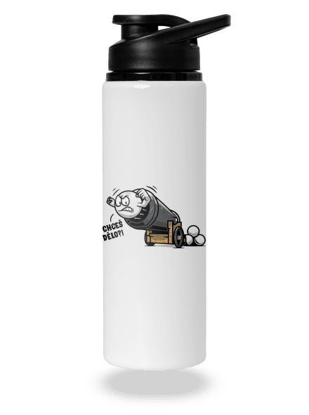 Chceš dělo? lahev na vodu White