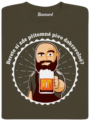 Pivo dobrovolně pánské dlouhý rukáv Urban Khaki