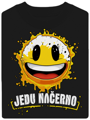 Jedu načerno unisex mikina bez kapuce Black