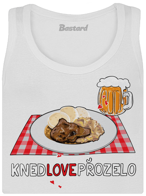 Knedlo vepřo zelo dámské tílko klasické White