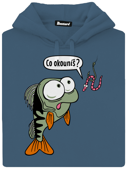 Co okouníš? dámská mikina klokanka Denim