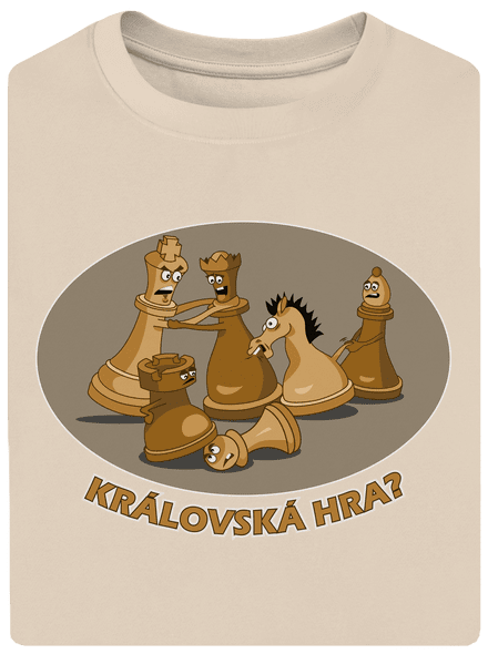 Královská hra unisex tričko oversized Almond