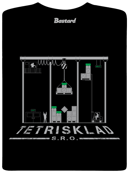Tetrisklad pánské dlouhý rukáv Black