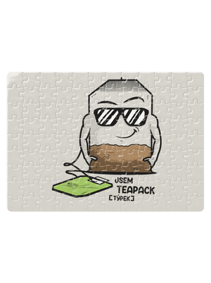 Čajový týpek puzzle White