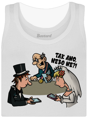 Svatební obřad dámské tílko klasické White