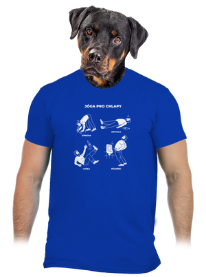 Jóga pro chlapy pánské tričko Royal Blue