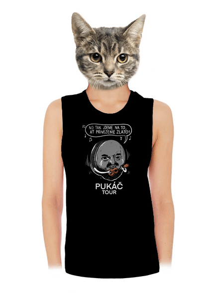 Pukáč tour dámské tílko volné Black