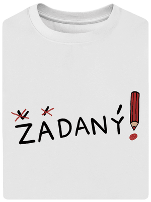 Zadaný a zadaná unisex tričko oversized White