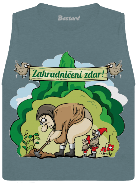 Zahradničení zdar dámské tílko volné Heather Deep Teal
