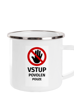 Vstup povolen plecháček White
