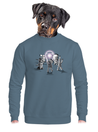 unisex mikina bez kapuce