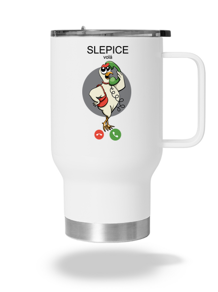 Slepice volá termohrnek White