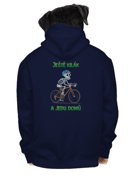 Ještě kilák pánská mikina na zip Navy