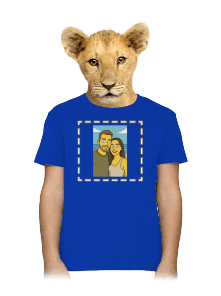 Simpsonovi z vlastní fotky dětské tričko Royal Blue