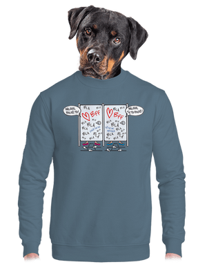 Obsazeno unisex mikina bez kapuce Nordic Blue