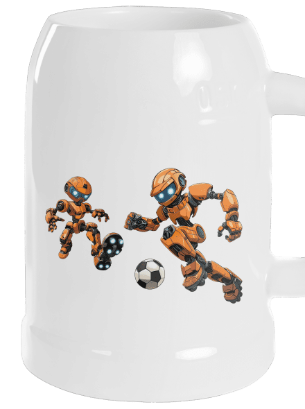 AI fotbal půllitr White