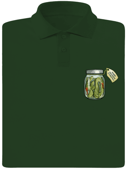 Dobře naložená pánská polokošile Bottle Green Mal