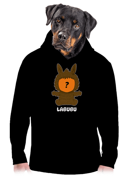 Labubu pánská mikina klokanka Black